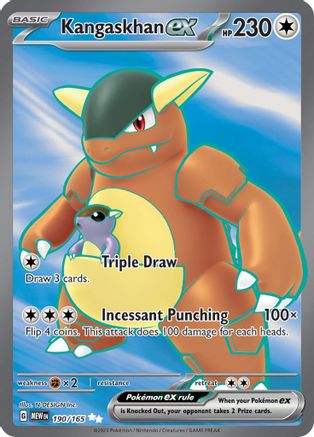 Kangaskhan Ex 190/165 Ultra Rare