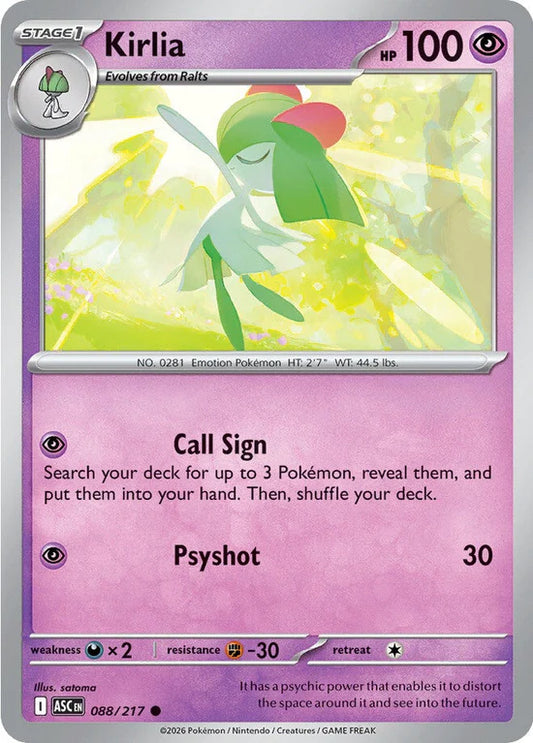 Kirlia 088/217 Common