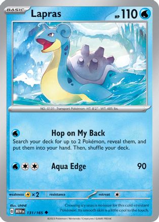 Lapras 131/165 Uncommon