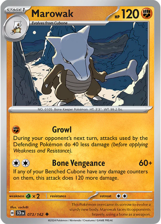 Marowak 073/142 Uncommon Reverse Holo