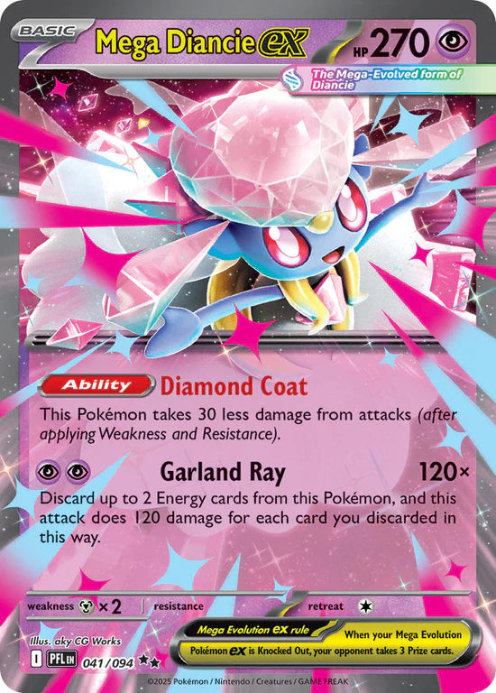 Mega Diancie Ex 041/094 Double Rare