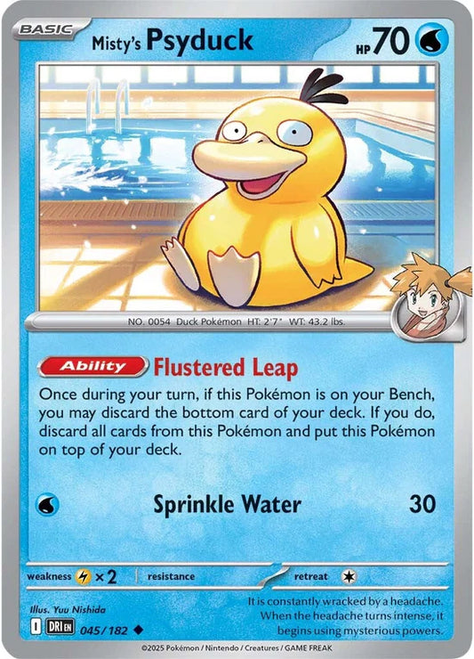Misty's Psyduck 045/182 Uncommon