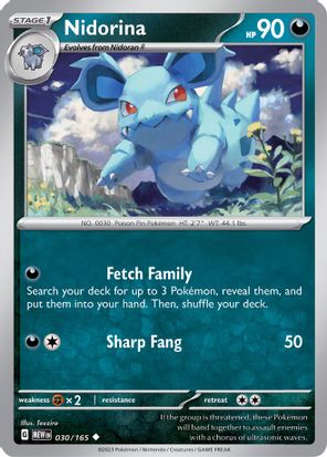 Nidorina 030/165 Uncommon