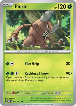Pinsir 127/165 Uncommon