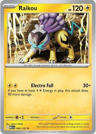 Raikou 048/132 Rare Reverse Holo