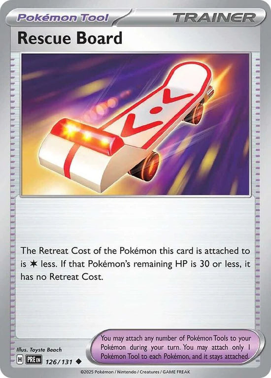 Rescue Board 126/131 Uncommon Reverse Holo