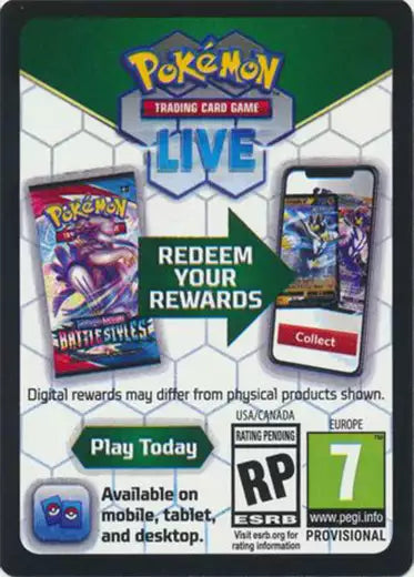 Código de Pokemon Trading Card Live Scarlet & Violet