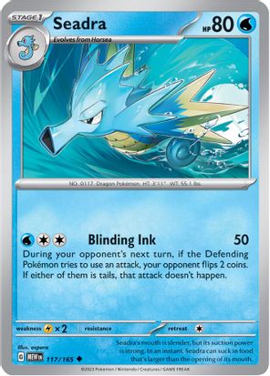 Seadra 117/165 Uncommon