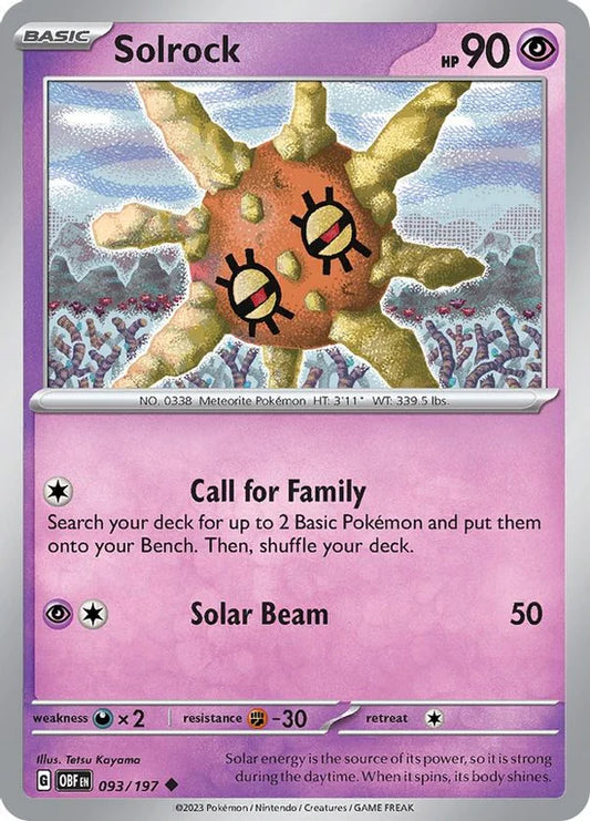 Solrock 093/197 Uncommon