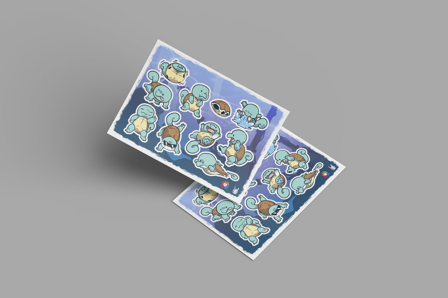 Planilla de Stickers Pokémon Starter Pack