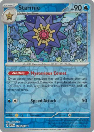 Starmie 121/165 Rare Reverse Holo
