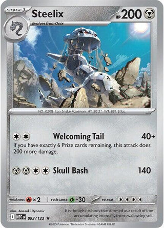 Steelix 093/132 Rare Reverse Holo