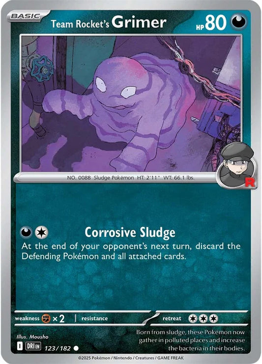 Team Rocket's Grimer 123/182 Common