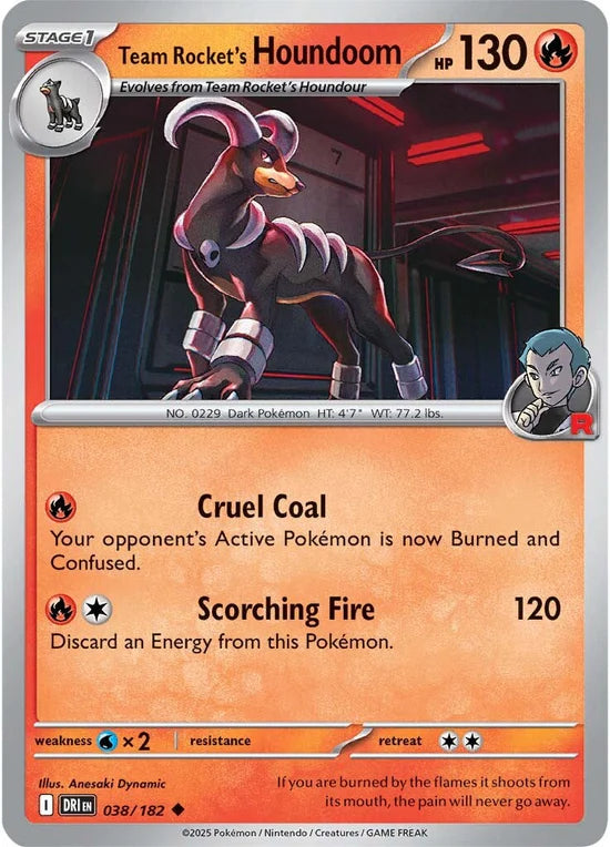 Team Rocket's Houndoom 038/182 Uncommon