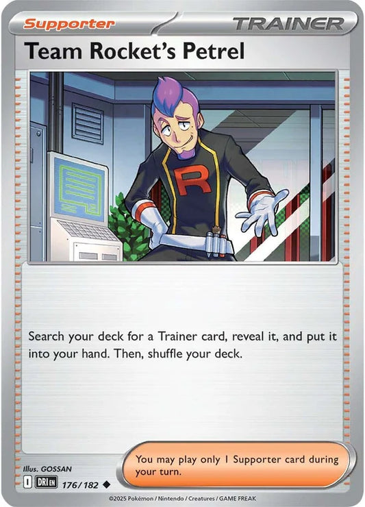 Team Rocket's Petrel 176/182 Uncommon Reverse Holo