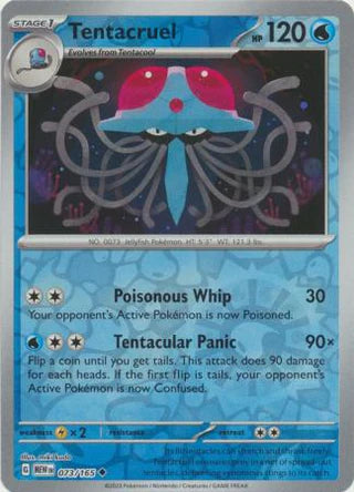 Tentacruel 073/165 Uncommon Reverse Holo