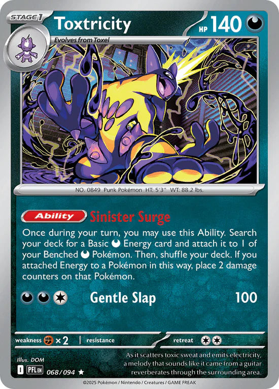 Toxtricity 068/094 Rare Reverse Holo