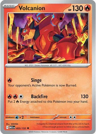 Volcanion 025/132 Uncommon Reverse Holo