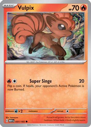 Vulpix 037/165 Common