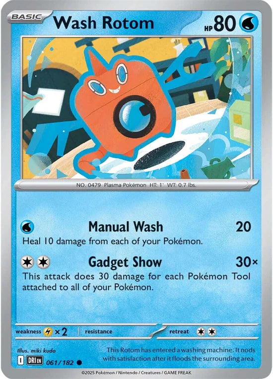Wash Rotom 061/182 Common Reverse Holo
