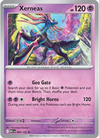 Xerneas 064/132 Rare Reverse Holo